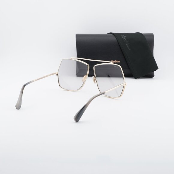 Max Mara Elsa MM0006 32A Geometric Sunglasses - Gold/Smoke main image 6